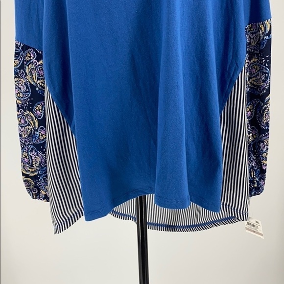 Style & Co. Triple Print Pullover Blouse paisley - Picture 5 of 11